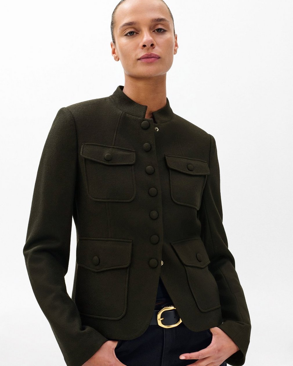 Mercer Japanese Wool Blazer - Army