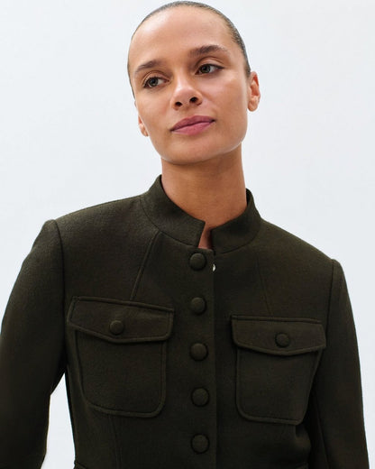 Mercer Japanese Wool Blazer - Army
