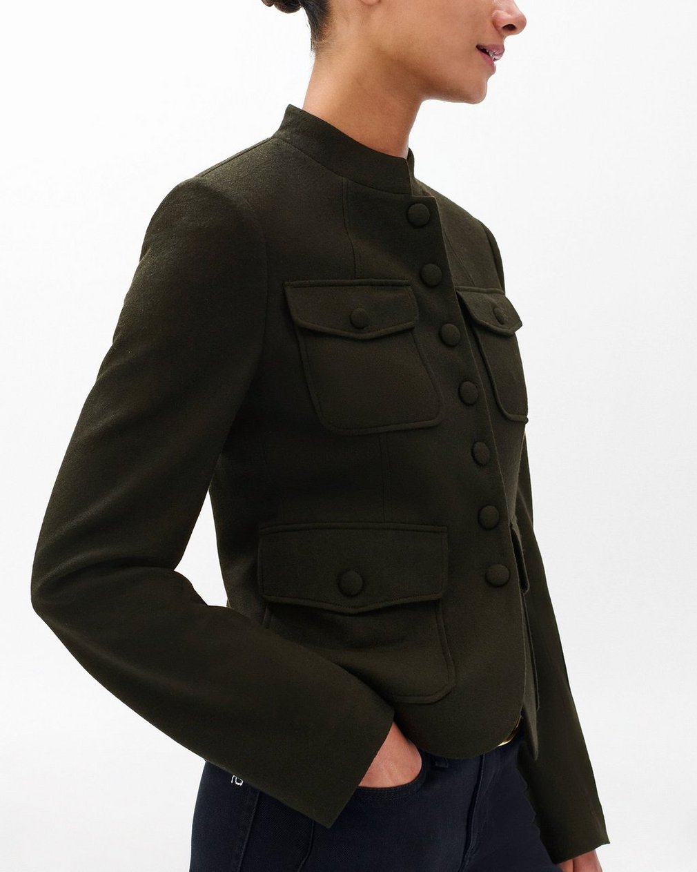 Mercer Japanese Wool Blazer - Army