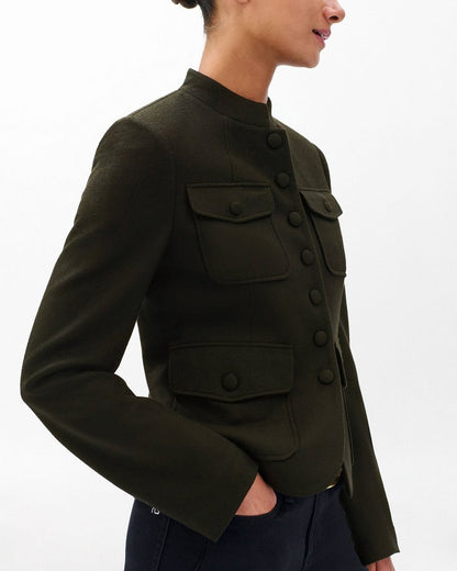 Mercer Japanese Wool Blazer - Army