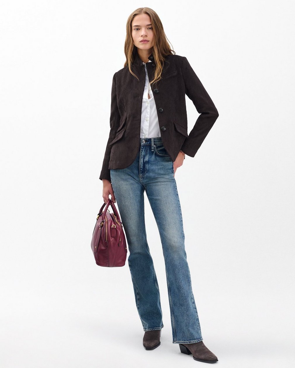 Slade Corduroy Blazer - Brown