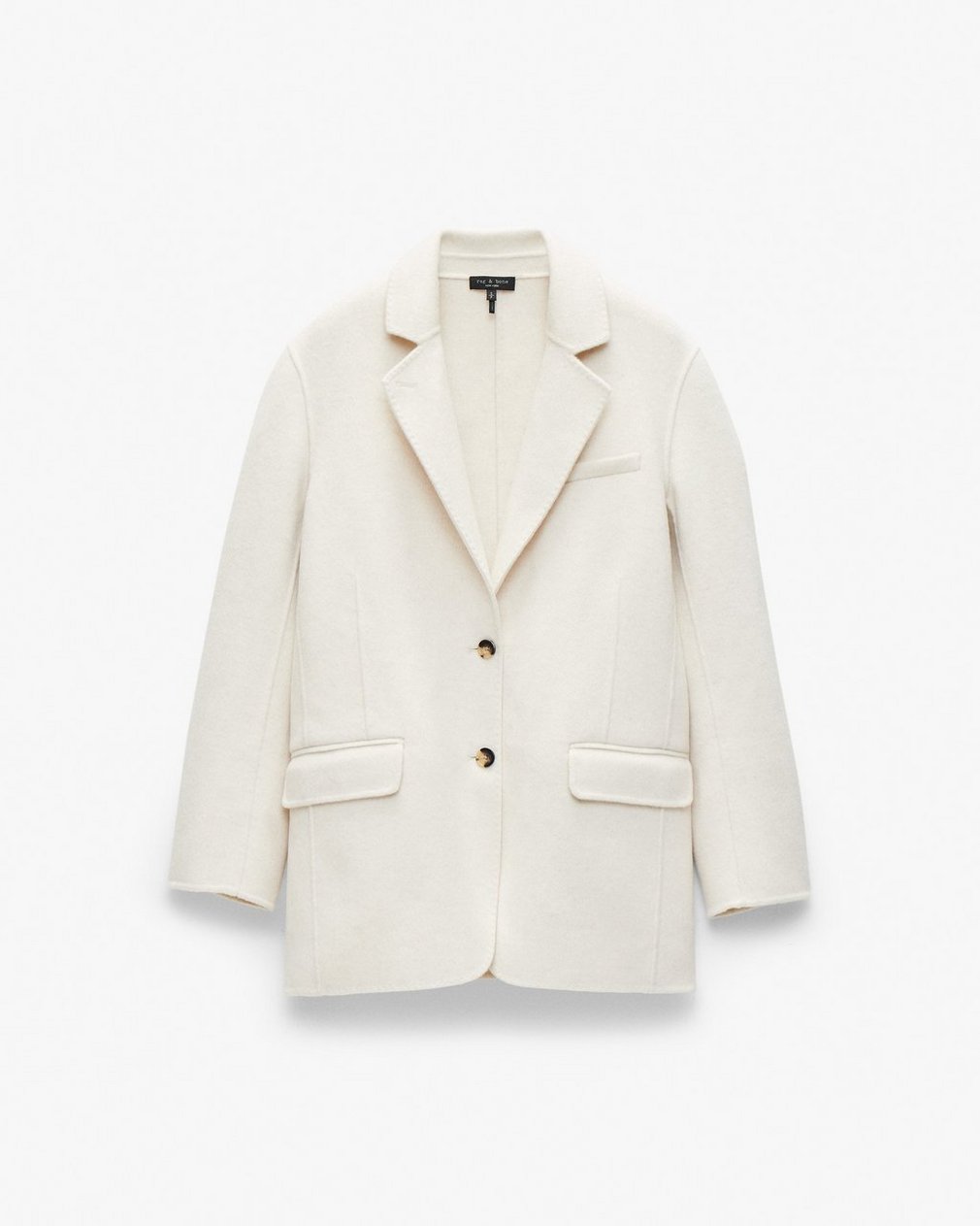 Zoe Double-Face Wool Blazer - Ivory