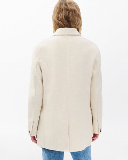 Zoe Double-Face Wool Blazer - Ivory