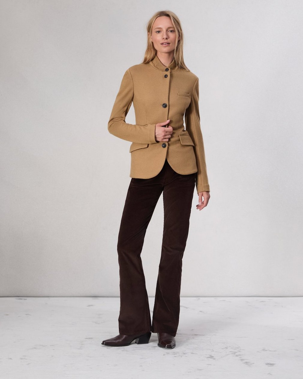 Slade Wool Blazer - Camel