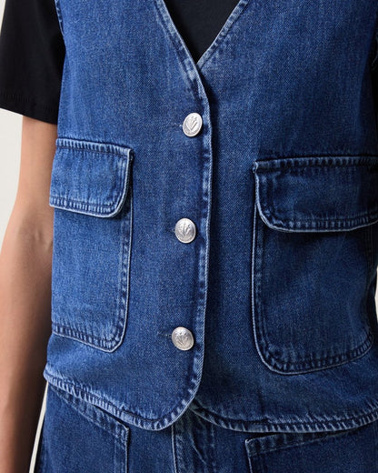 Tamar Denim Vest - Newnan