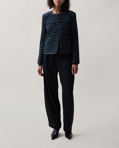 Mira Tweed Jacket - Black M