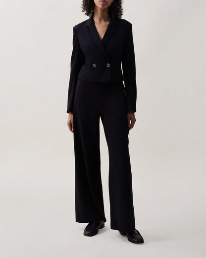 Elvy Twill Blazer - Black