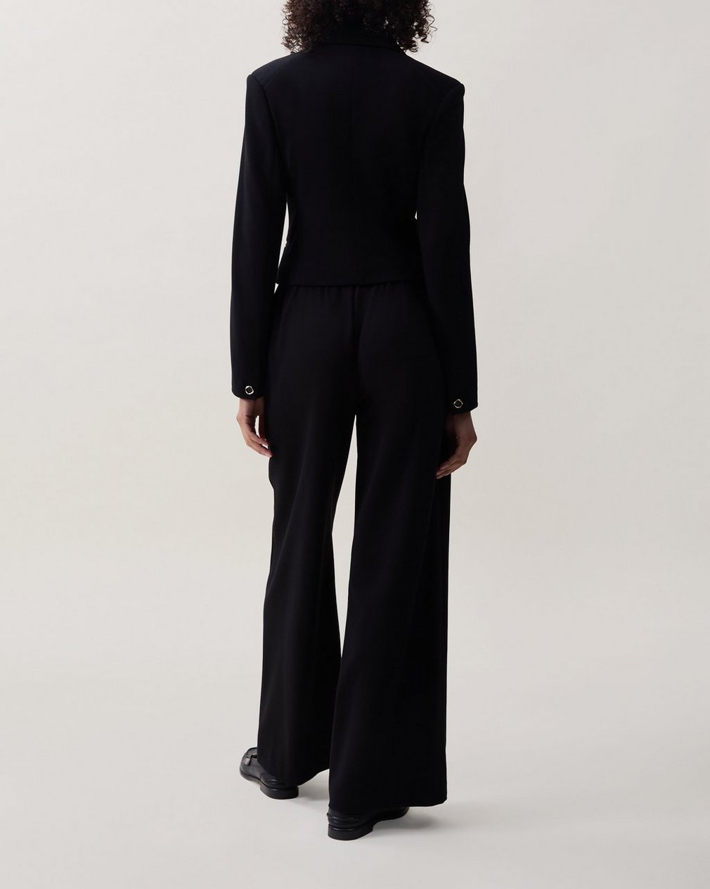 Elvy Twill Blazer - Black