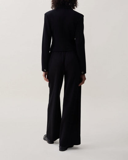 Elvy Twill Blazer - Black