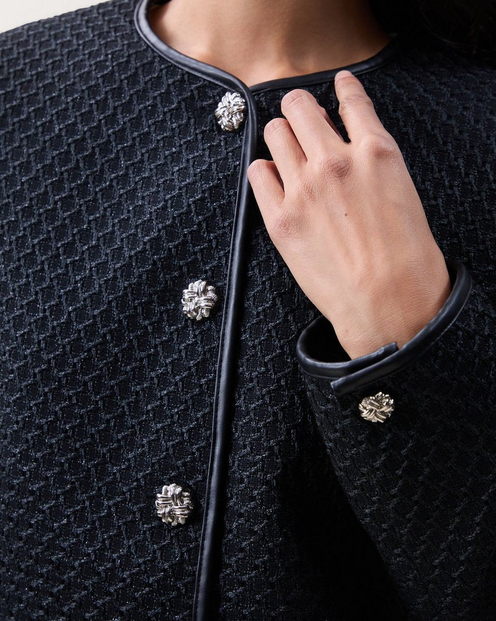 Payley Tweed Blazer - Black