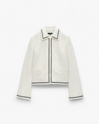 Eloise Tweed Blazer - Ivory