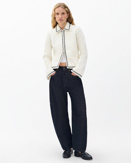 Eloise Tweed Blazer - Ivory