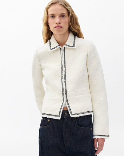 Eloise Tweed Blazer - Ivory