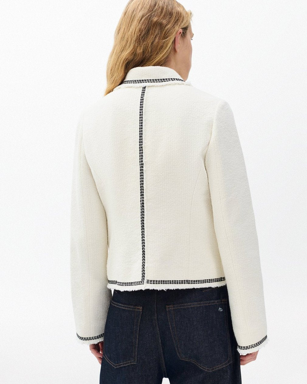 Eloise Tweed Blazer - Ivory