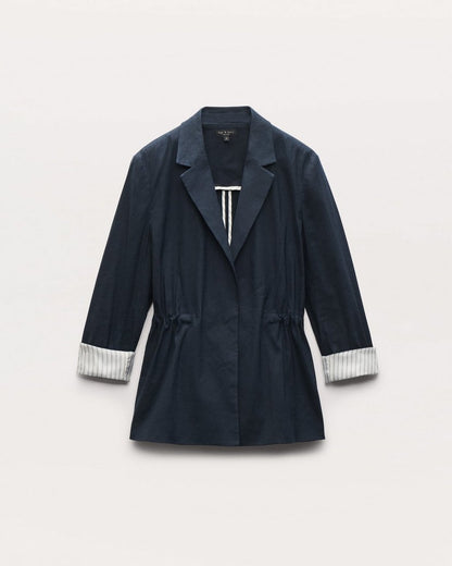 Spencer Linen-Blend Blazer - Salute