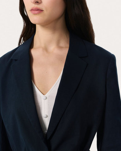 Spencer Linen-Blend Blazer - Salute
