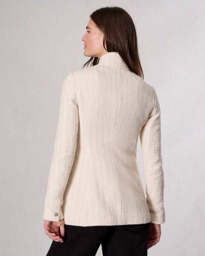 Slade Long Tweed Blazer - Ivory
