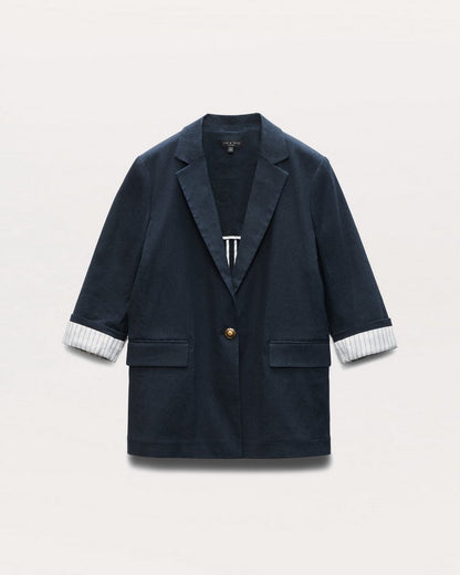 Jennie Linen-Blend Blazer - Salute