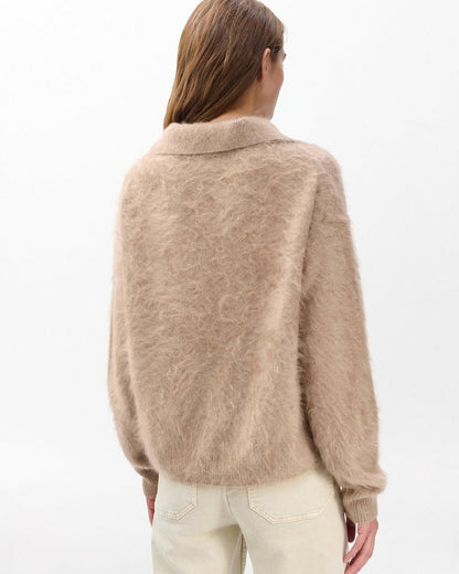 Jada Brushed Cashmere Sweater - Mink