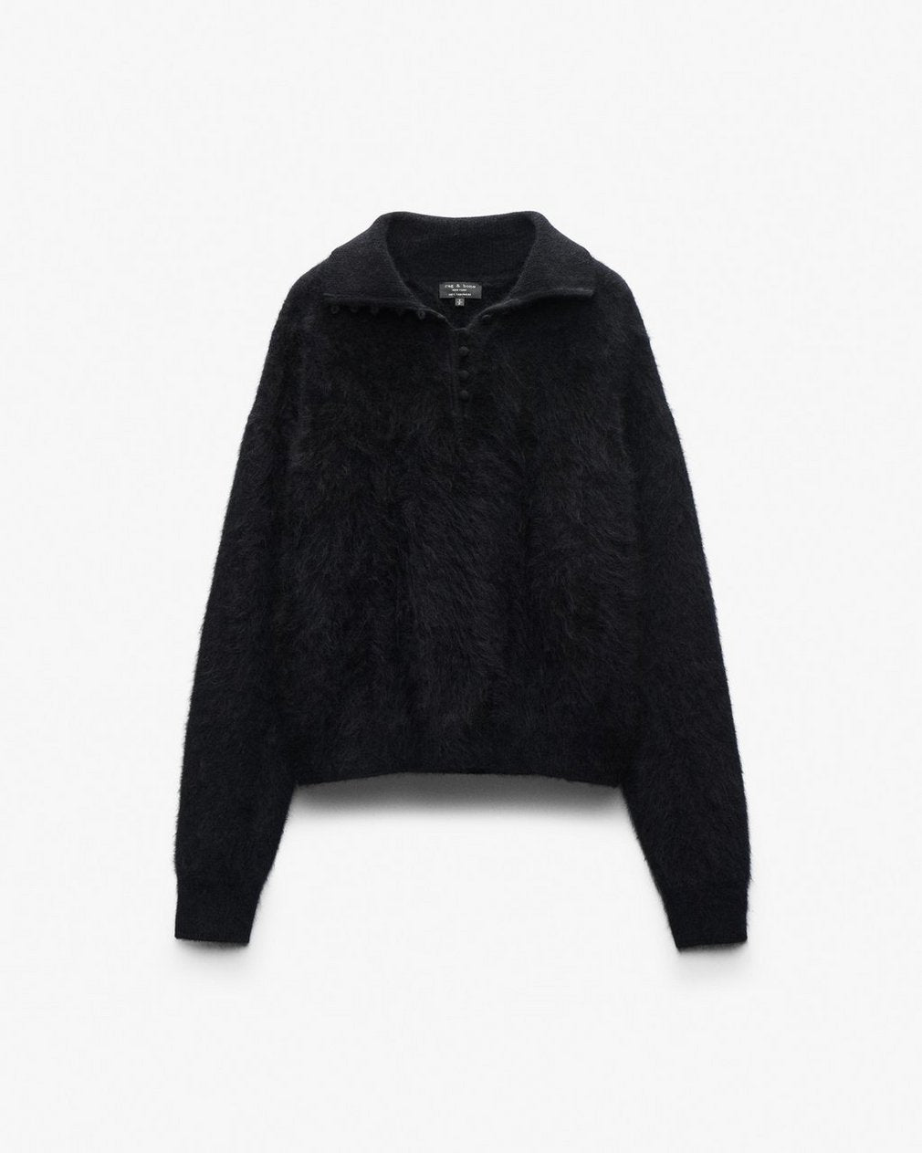 Jada Brushed Cashmere Sweater - Black