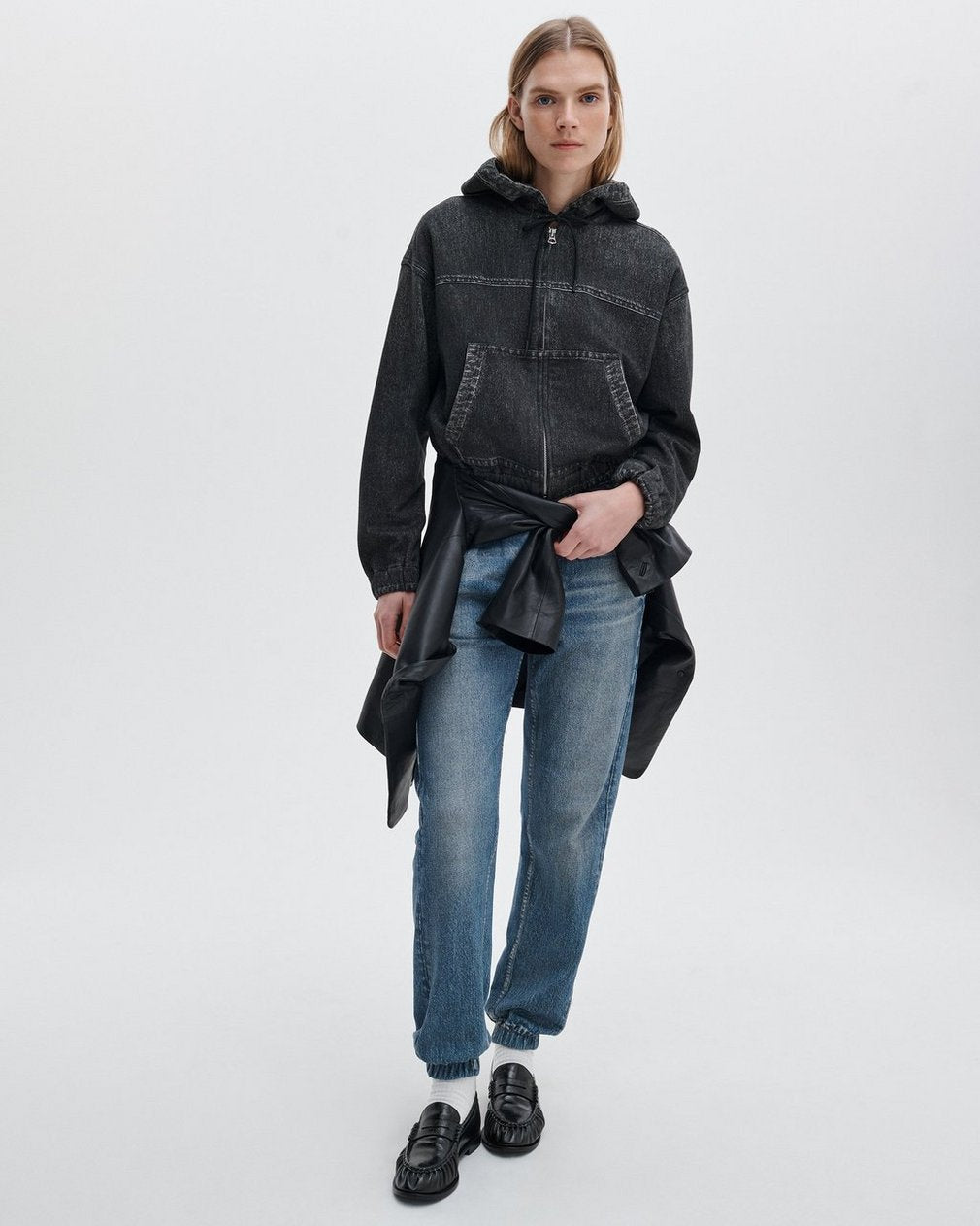 Miramar Davina Hoodie - Washed Black