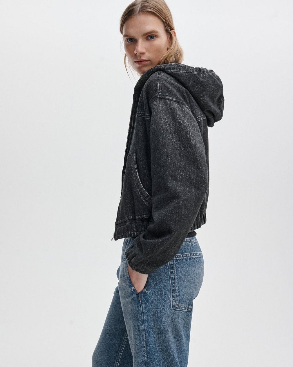 Miramar Davina Hoodie - Washed Black