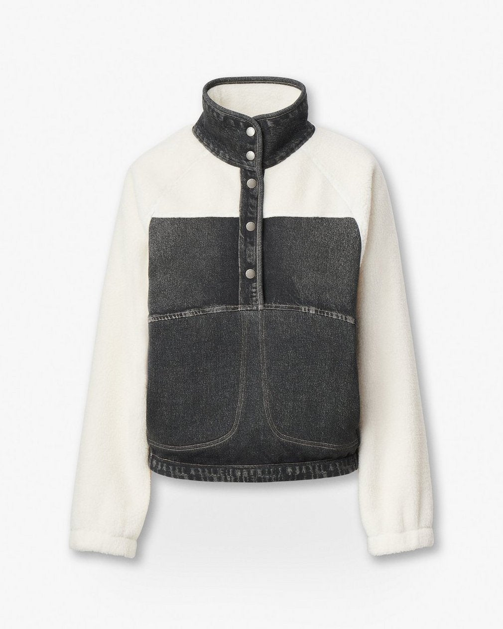 Miramar Sherpa Popover - Faded Black
