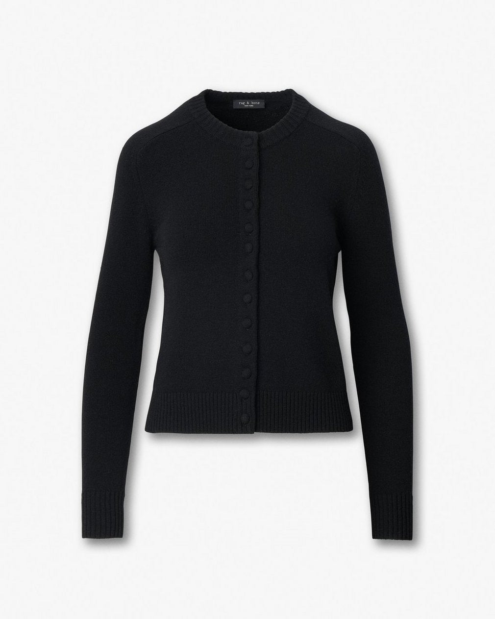 Wallace Crewneck Cardigan - Black