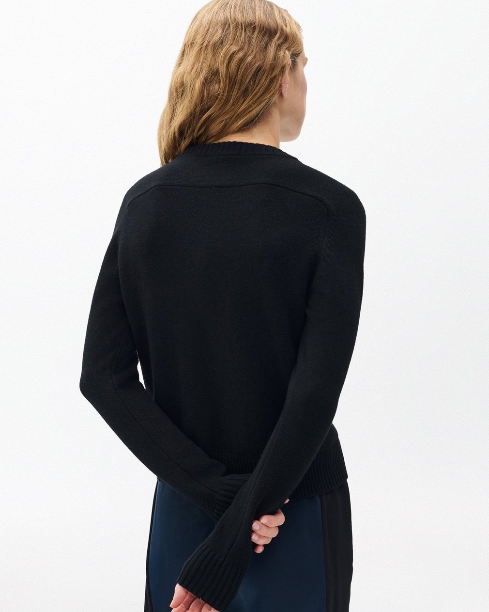 Wallace Crewneck Cardigan - Black