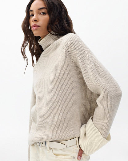 Ilaria Wool Turtleneck - Oat