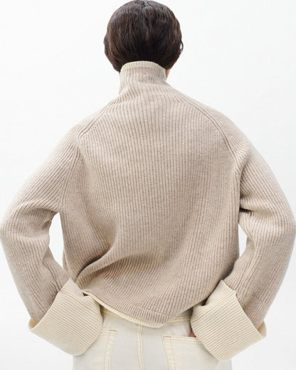 Ilaria Wool Turtleneck - Oat