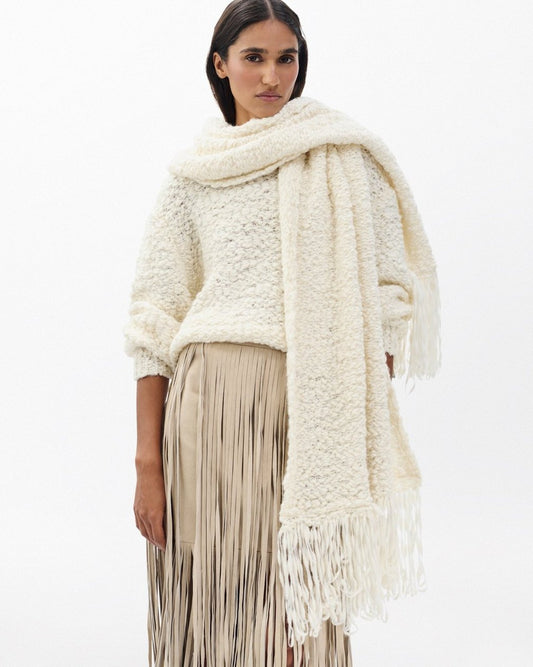 Luisa Scarf Sweater - Ivory