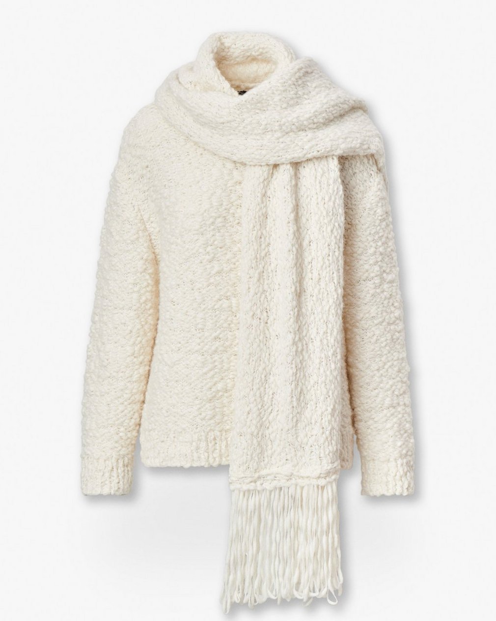 Luisa Scarf Sweater - Ivory