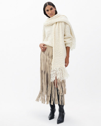 Luisa Scarf Sweater - Ivory