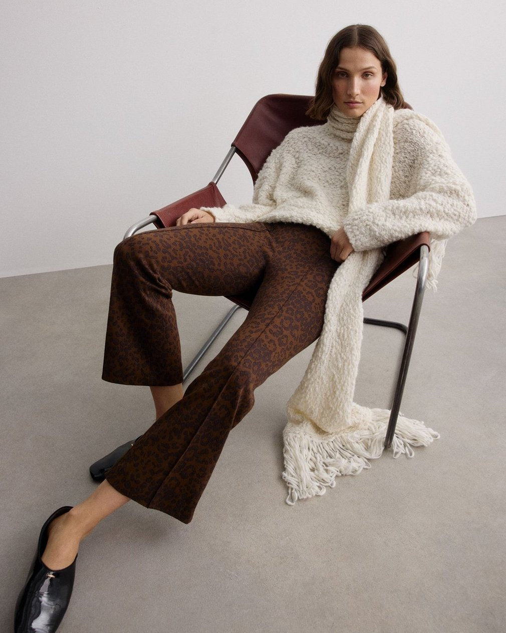 Luisa Scarf Sweater - Ivory