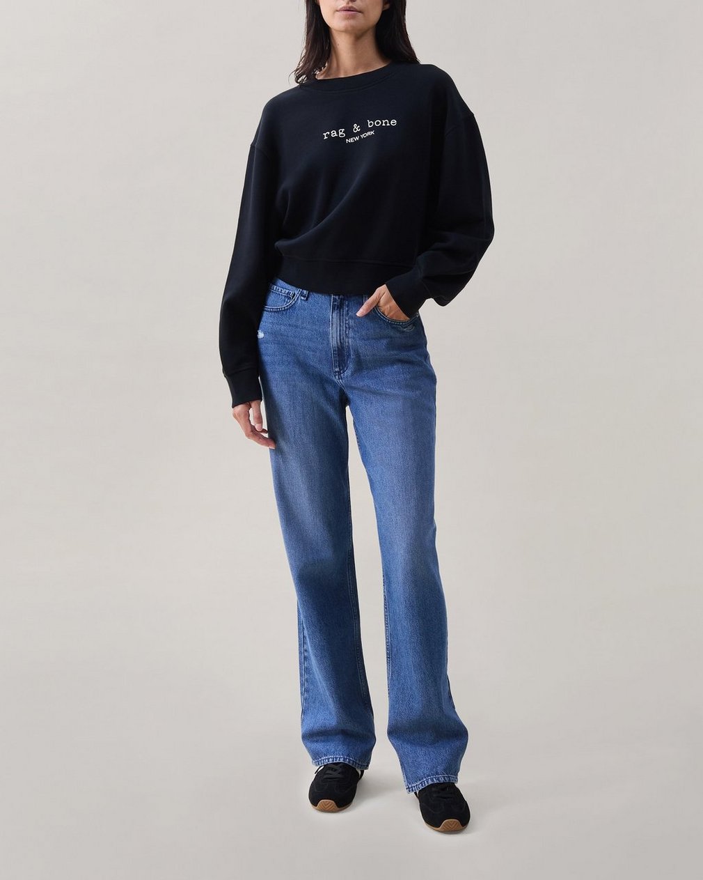 Logo Terry Sweatshirt - Black