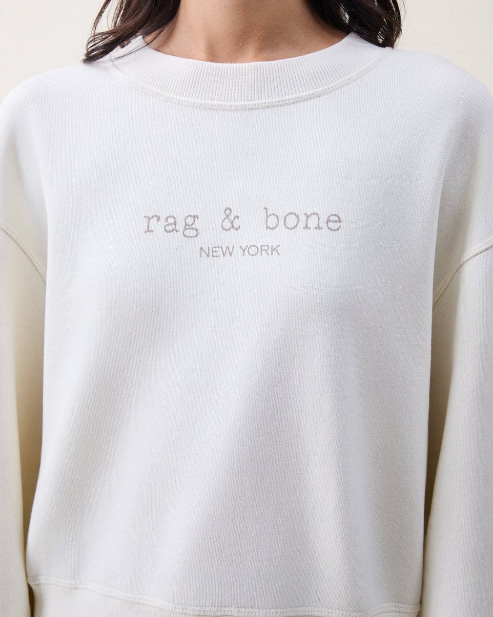 Logo Terry Sweatshirt - Chalk