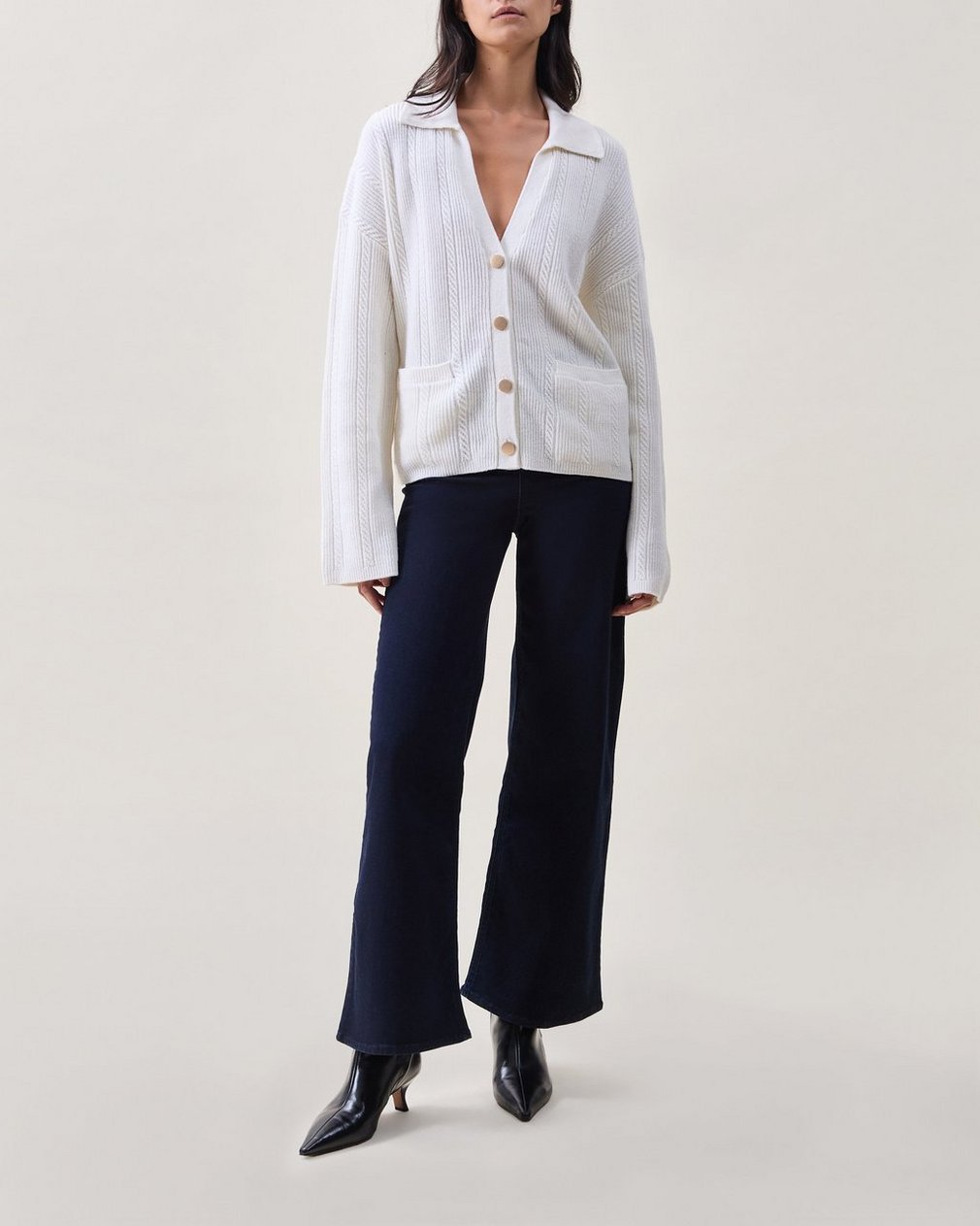 Cynthia Cardigan - Chalk