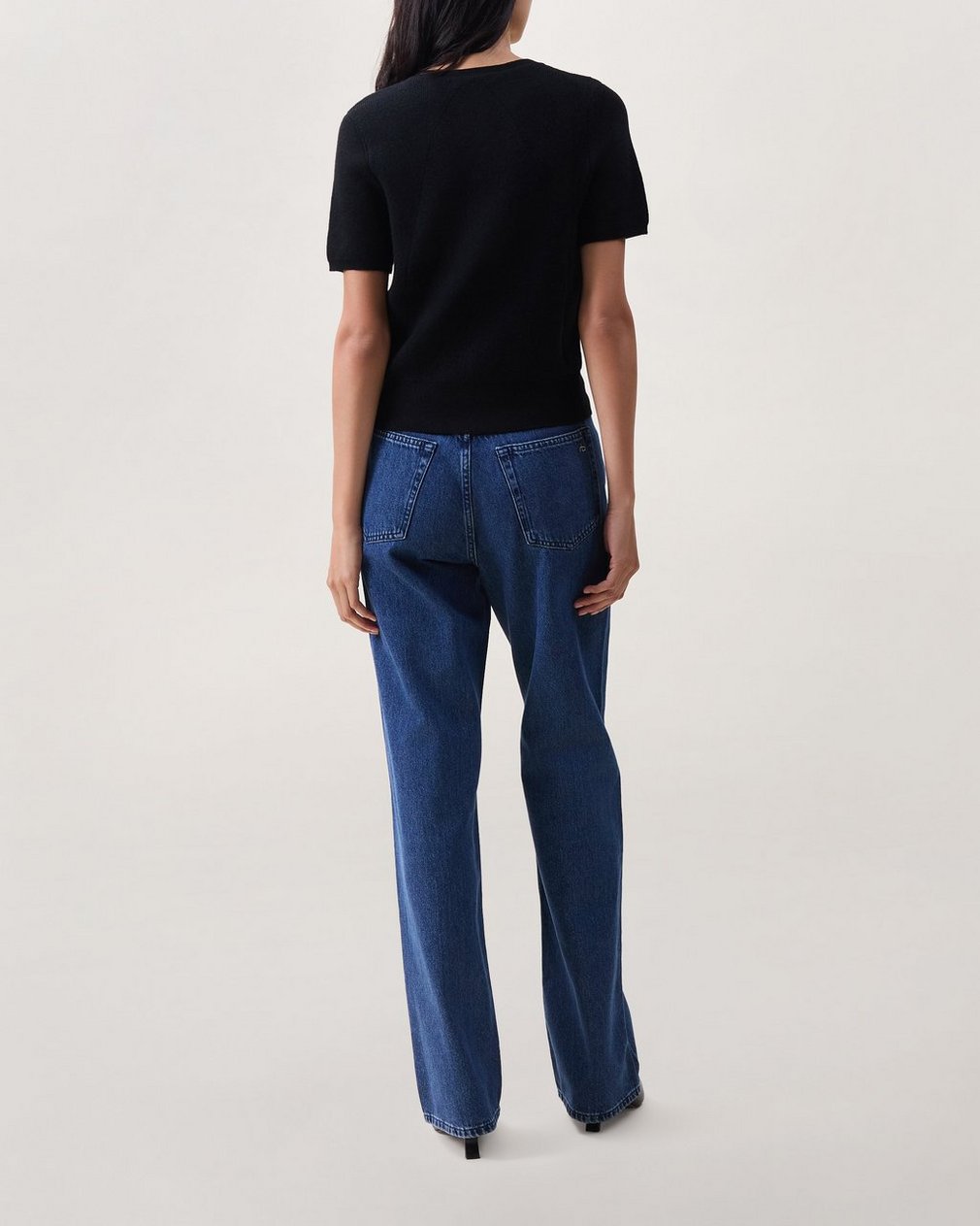 Michal Short-Sleeve Cardigan - Black