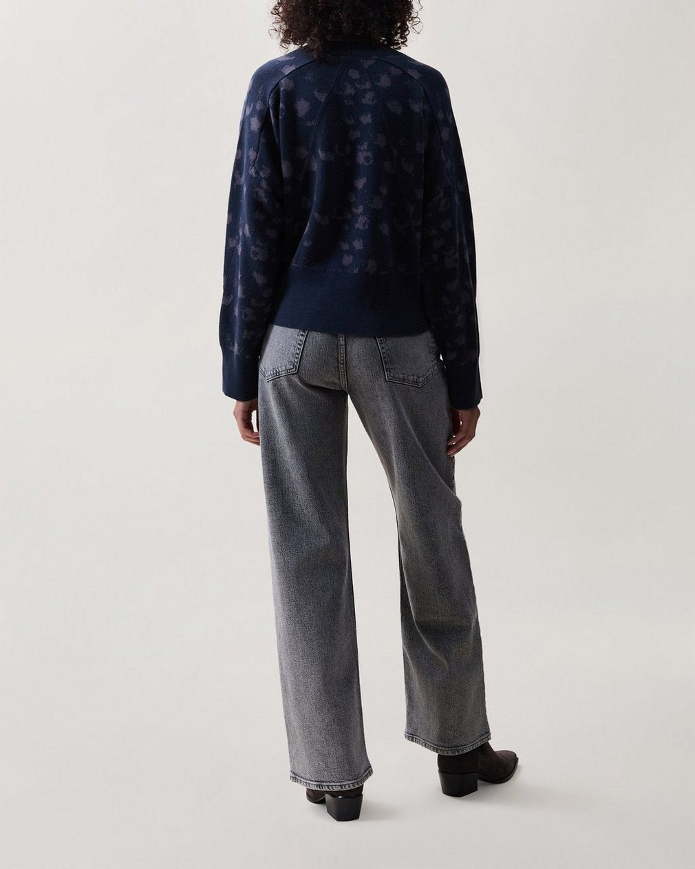 Lysa Jacquard Cropped Sweater - Salute Leopard