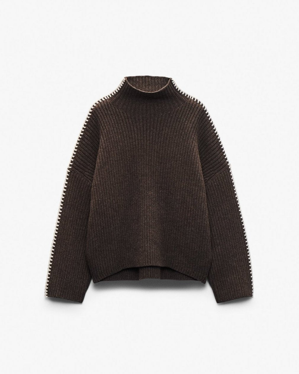 Ingrid Wool Turtleneck - Brown