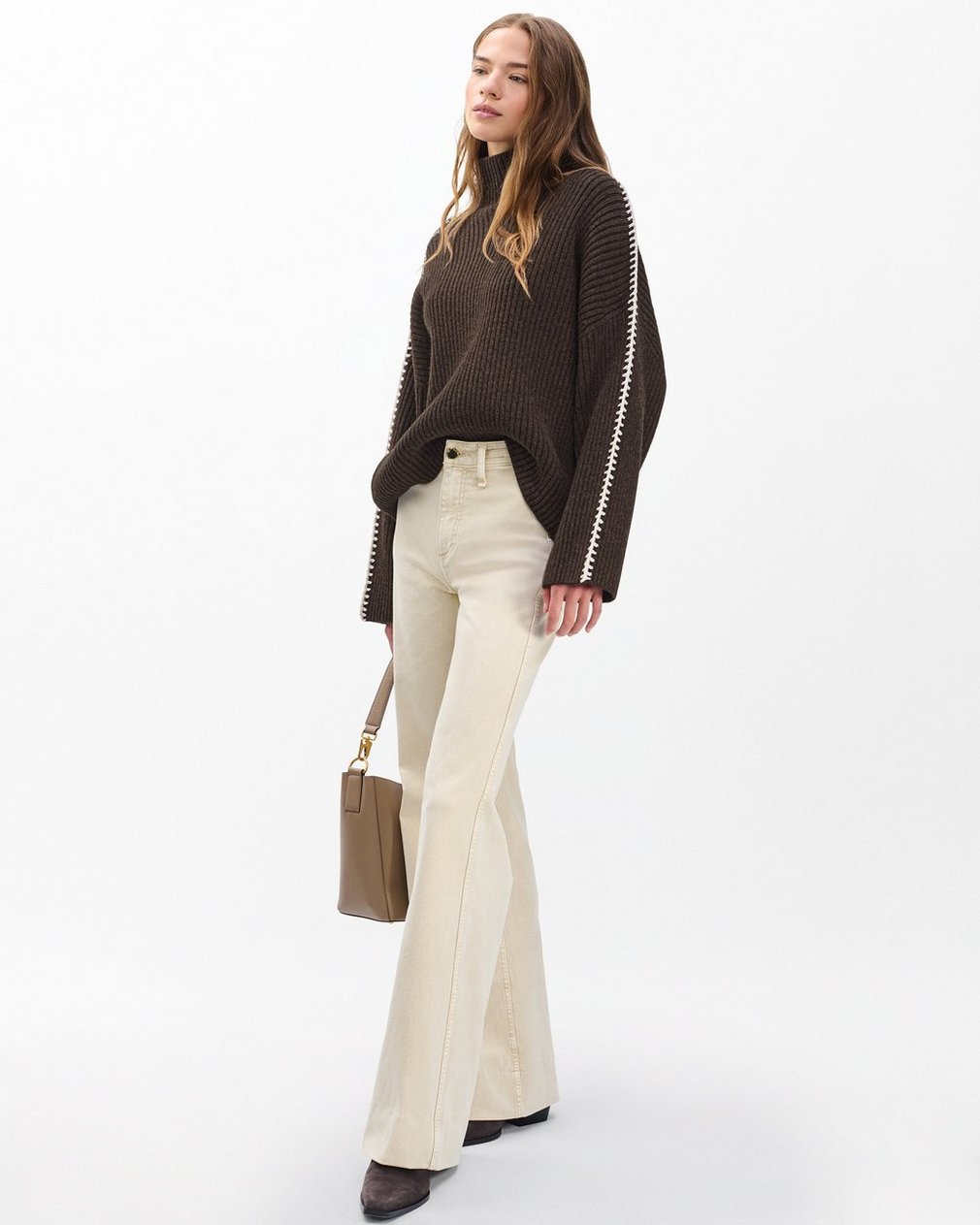 Ingrid Wool Turtleneck - Brown