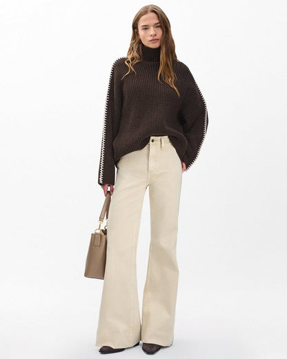 Ingrid Wool Turtleneck - Brown