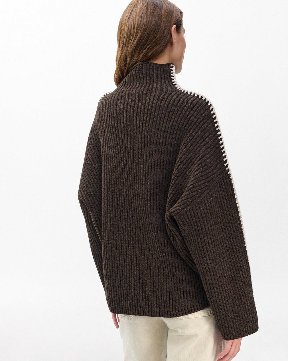 Ingrid Wool Turtleneck - Brown