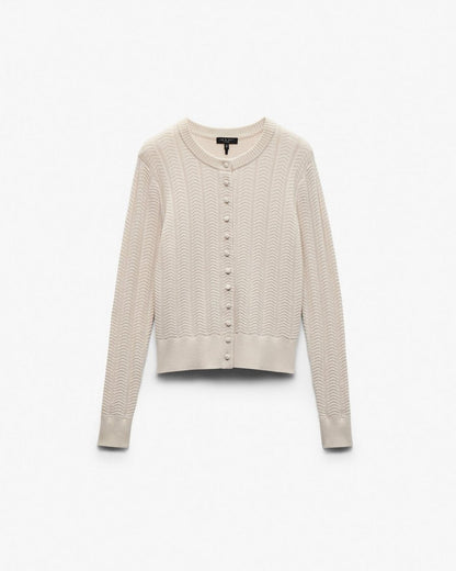 Francesca Wool-Blend Cardigan - Oatmeal
