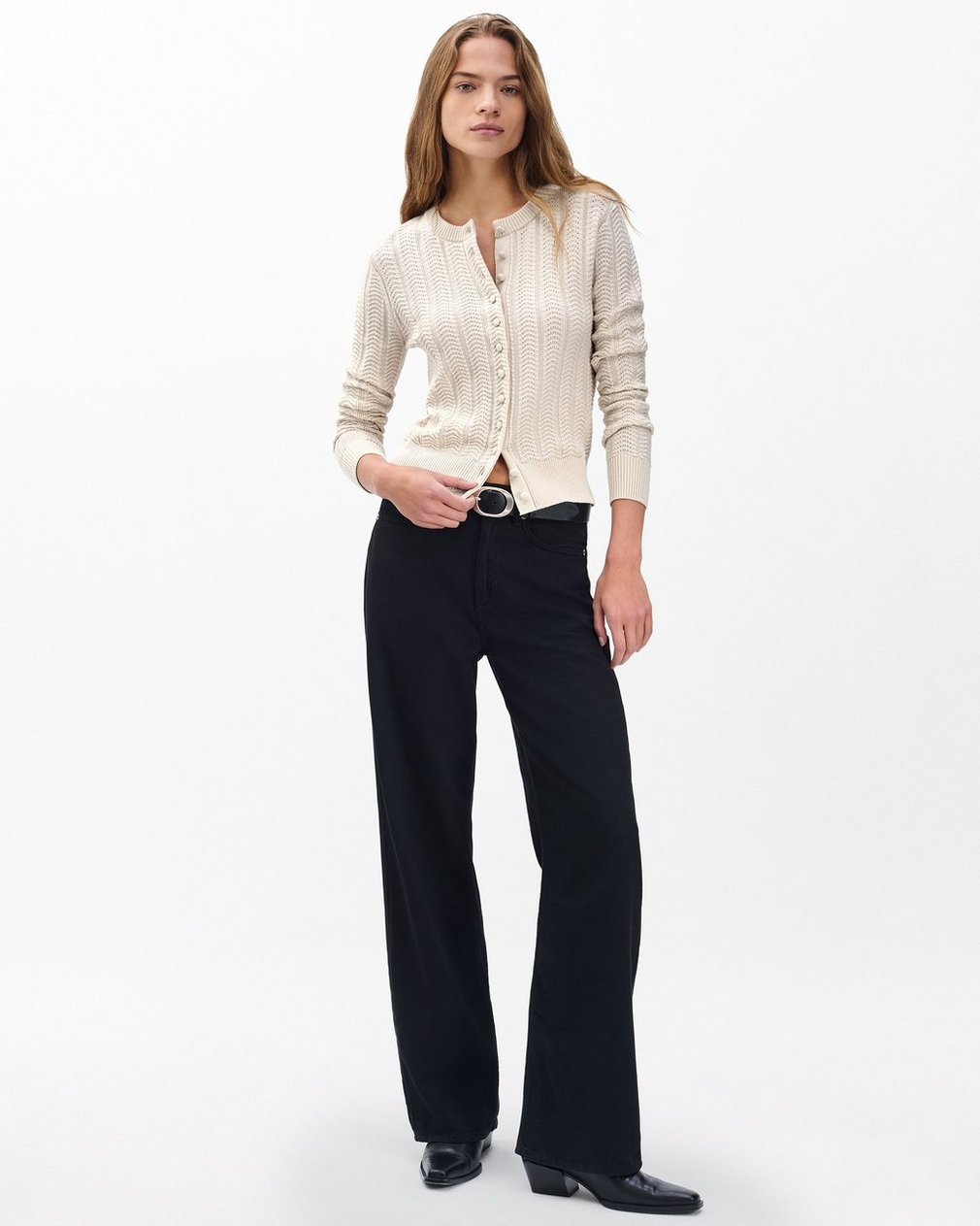 Francesca Wool-Blend Cardigan - Oatmeal