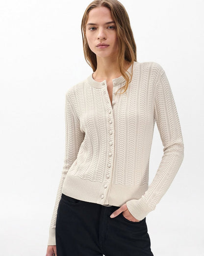 Francesca Wool-Blend Cardigan - Oatmeal