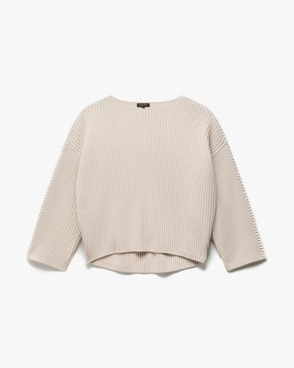 Ingrid Boatneck Wool Sweater - Light Oat