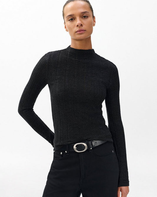 Francesca Merino Wool Turtleneck - Charcoal