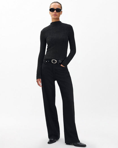 Francesca Merino Wool Turtleneck - Charcoal